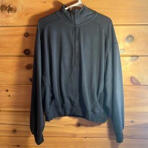 American Eagle Black sweater quarter zip size small